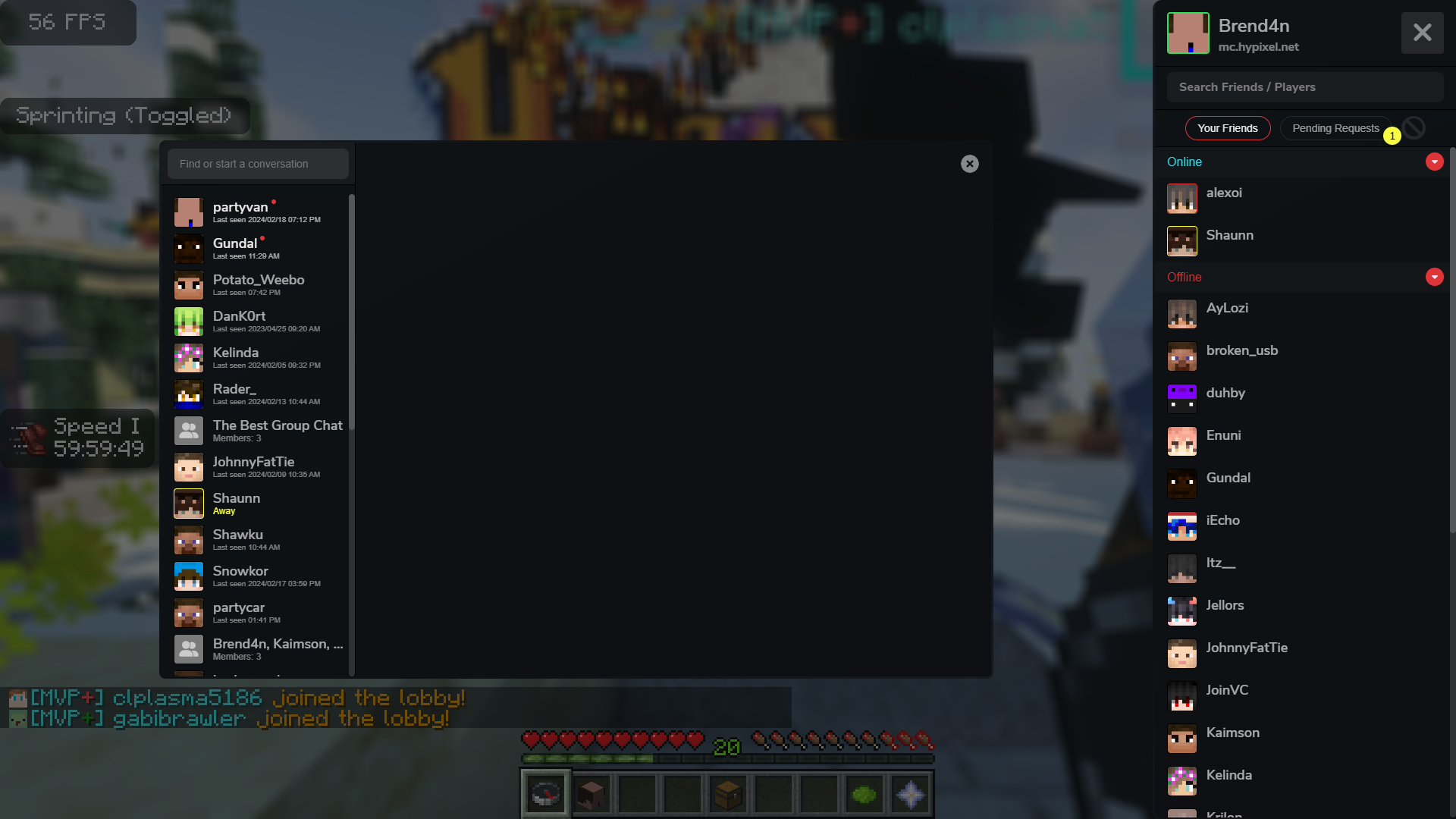 Chat overlay